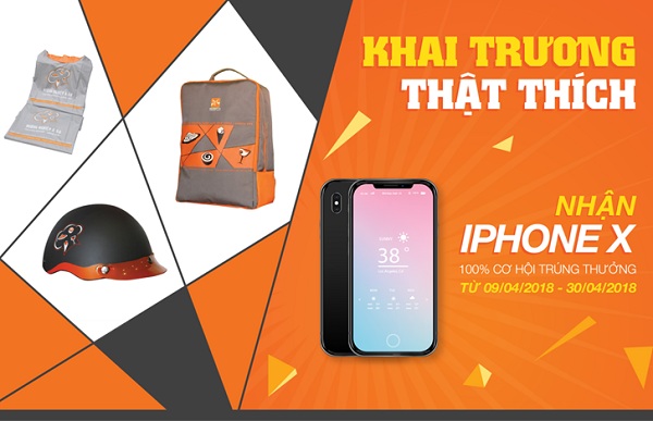 Trúng ngay iPhone X 