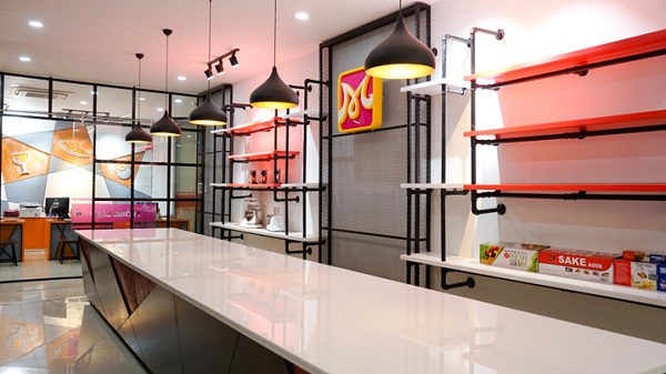 Phòng học bếp bánh rộng rãi