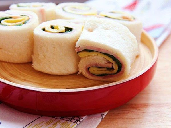 cách làm bánh mì sandwich cuộn 