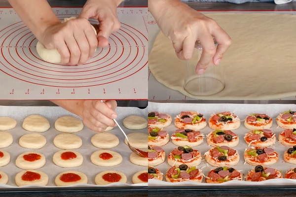 tạo hình bánh pizza