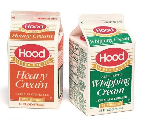Heavy cream là loại thường dùng trong làm bánh