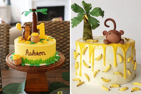 Bánh kem sinh nhật hình những hũ tiền vàng mừng sinh nhật con trai tuổi khỉ  - Bánh Thiên Thần : Chuyên nhận đặt bánh sinh nhật theo mẫu