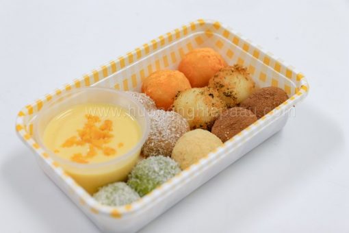 dạy làm bánh mochi chấm kem sữa