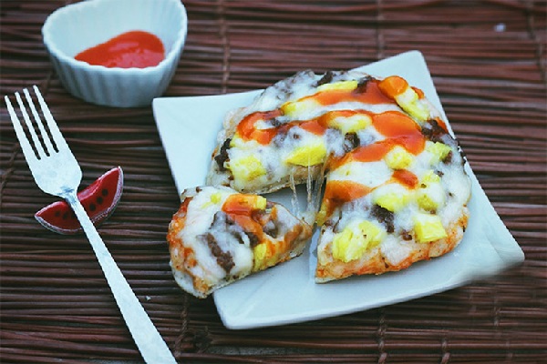 bánh pizza nướng bằng nồi cơm điện